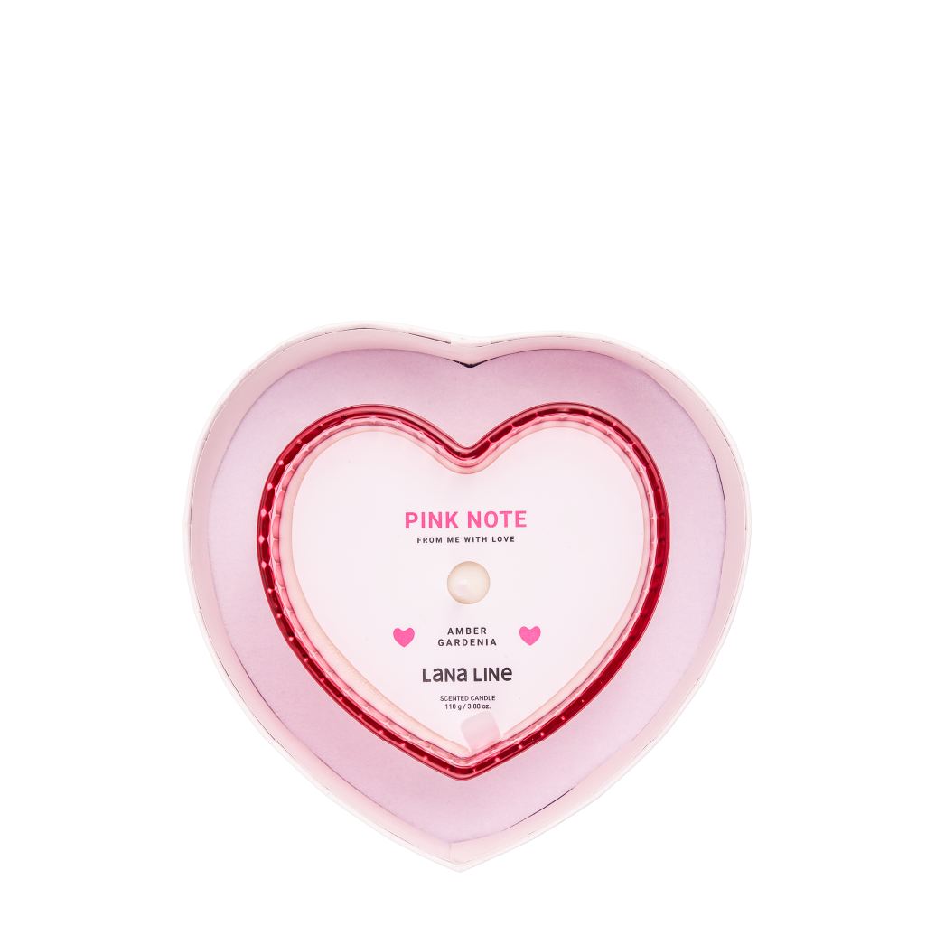 Pink Note Candle