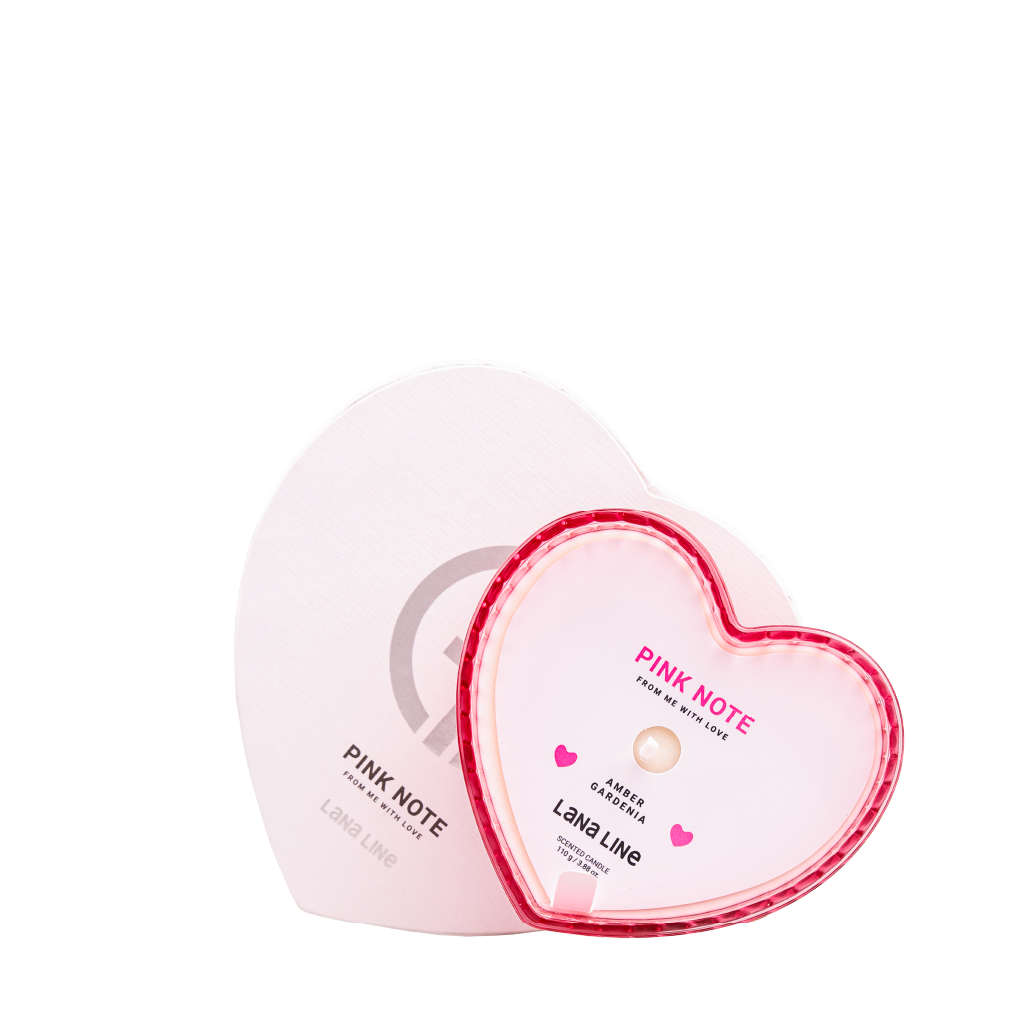 Pink Note Candle