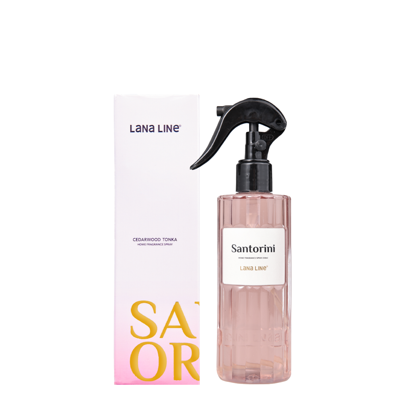 Luxury Santorini Home Spray with Cedarwood and Tonka Scent