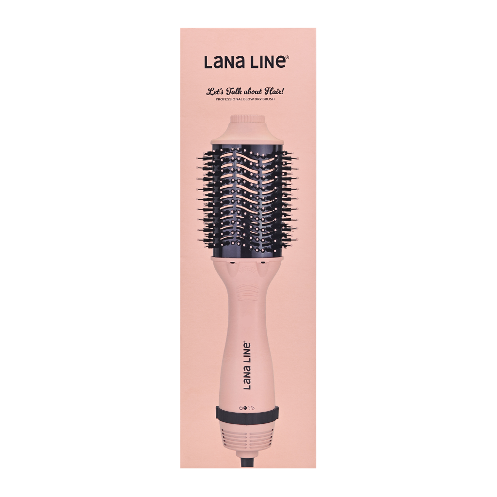 Blow Dry Brush- Hair Dryer & Straightener | Italian Nano Titanium | 1500W