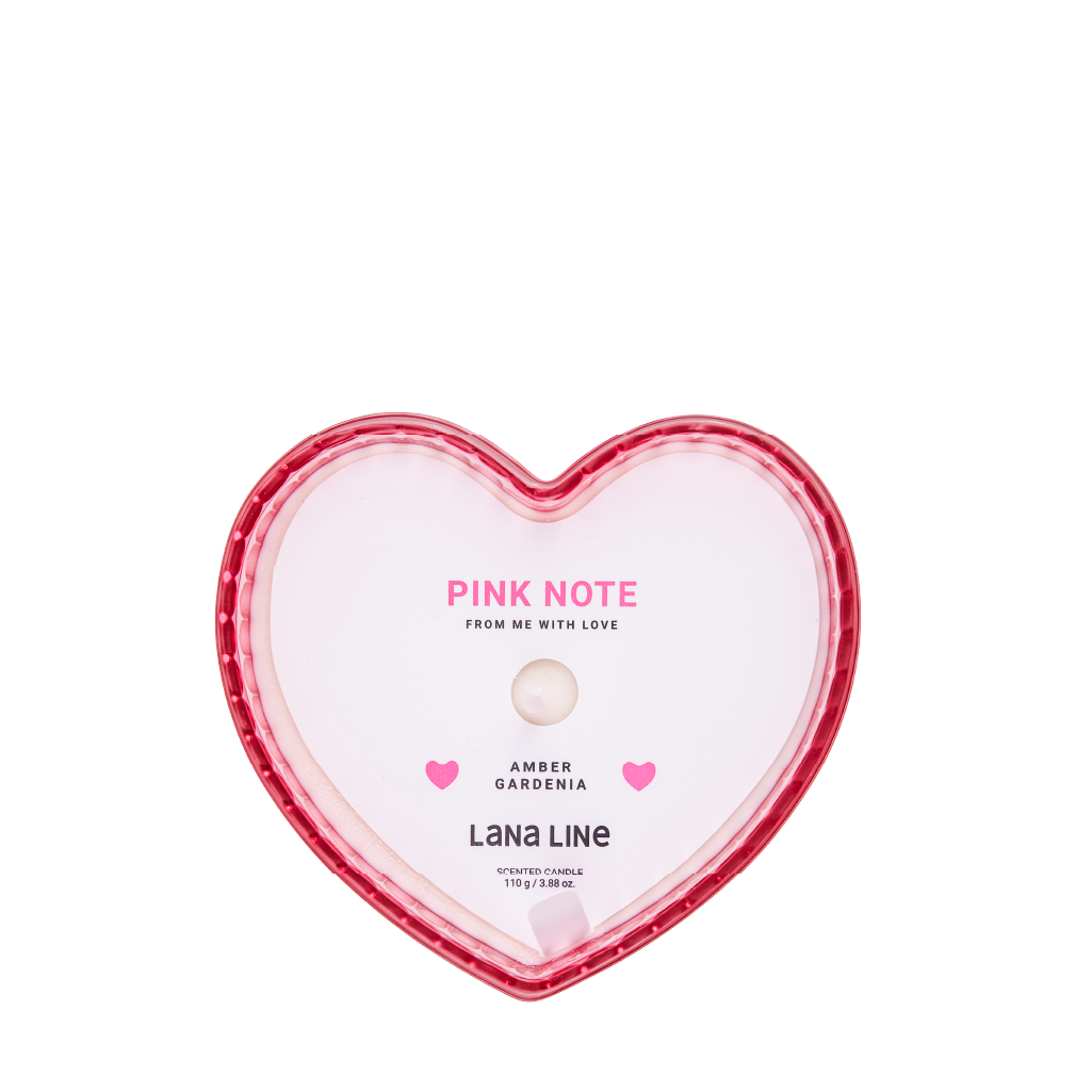 Pink Note Candle