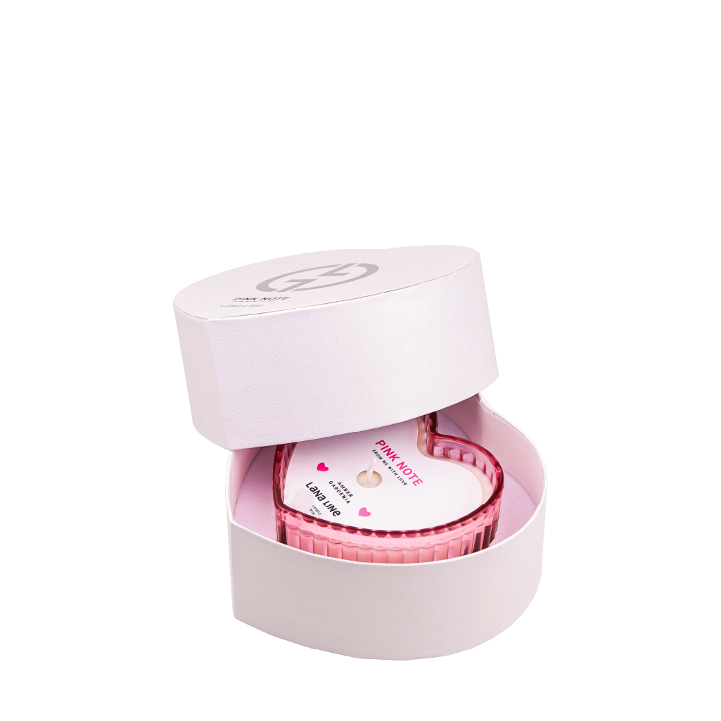 Pink Note Candle