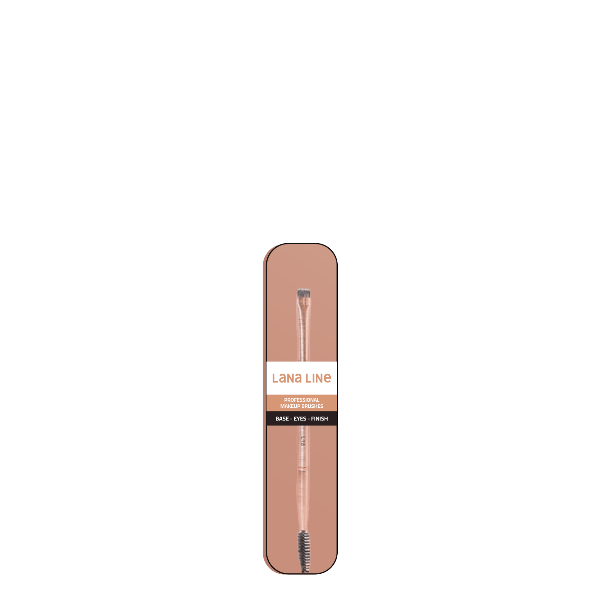 Double End Brow Brush L18 for Perfect Eyebrows - Lana Line